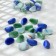 Glass "ovals Color" (250 g) mix