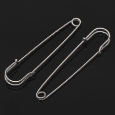 Булавка 8×1,5 см (набор 2шт), СМ-208, цвет серебра