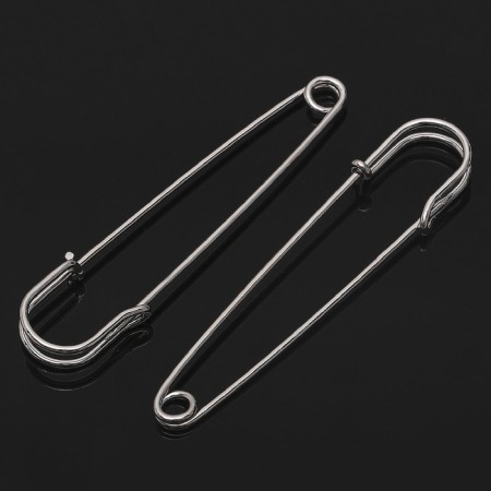 Pin 8 × 1.5 cm (set 2pcs), SM-208, silver color