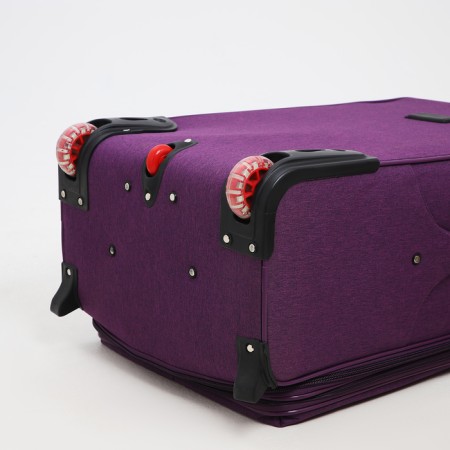 Big suitcase 28 ", a lightning department, code castle, 3 wheels, 2 external pockets, purple color-7