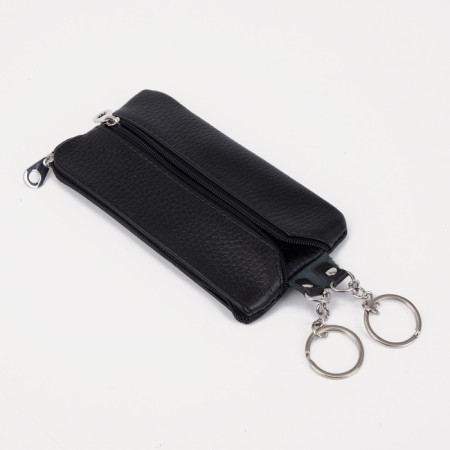 Key, length 15 cm, 2 parts on lightning, 2 rings, black color-3