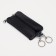 Key, length 15 cm, 2 parts on lightning, 2 rings, black color