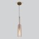 Suspended lamp with glass plafon Graf, 60W, E27, 7x7 cm