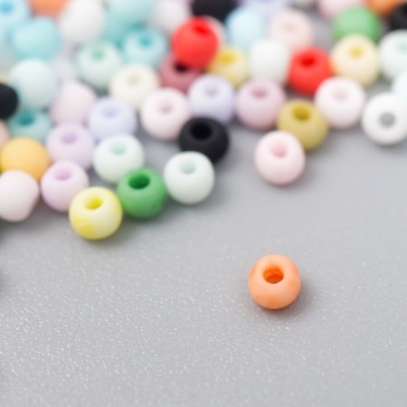 Glass beads 11/0 "matte. Melange color" 10 g-1