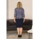 Women's dress, size 54, purple color, blue