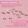 Rhinestones "truncated cone", with holography, glass, d = 1.8 mm, 100 pcs, silver color