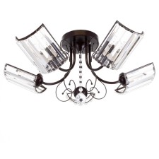 Simona chandelier 5x40W E27 Chocolate 62x62x24 cm Bayerlux