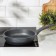 Granite pan, d = 24 cm, plastic handle, anti -stick coating, gray color