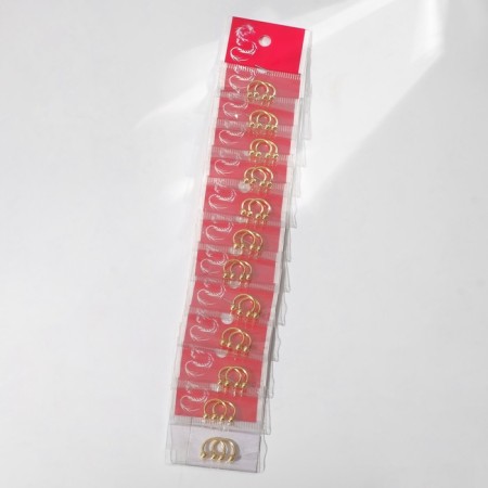 Circular in an eyebrow (piercing), ball, d = 8 mm, pair, color gold (indivisible packing 12 pairs, price per pair)-3