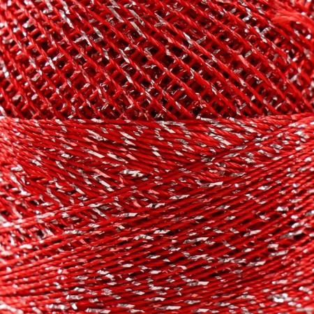Yarn "Camelia" 70% polyester, 30% lurers 190m/20g (416 red)-3