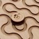 Puzzle interhemispheric board "Spider and hashtag"