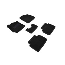 3D mats for Hyundai Elantra VI, black, set