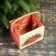 Kashpo wooden "Christmas tree garland", handle- cord, 12.5x10.5x9.5cm