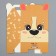Gift folding box, packaging, "Corgi", 23 x 20 x 10 cm