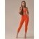 Female Legins Short, size XL, Aperol color