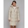 Coat insulated winter female, size 46, beige color