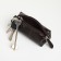 Pocket Key with lightning, textura, length 12.5 cm, ring, brown color