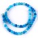 Beads made of natural stone "Blue Agat" set 58 pcs., Size 1 pc. - 6 mm