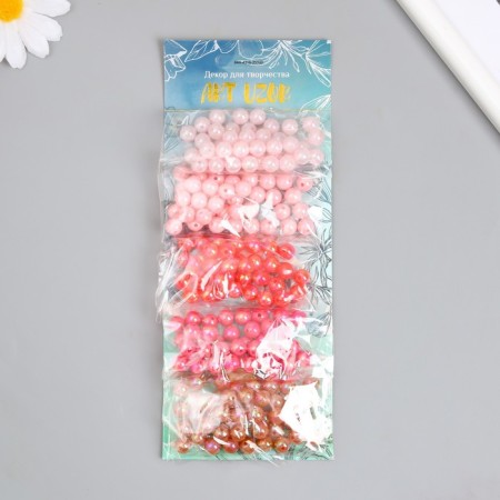 Beads for creativity plastic "mother-in-law. Berry mix" Nr 5 colors x 10 g d = 0.8 cm-2