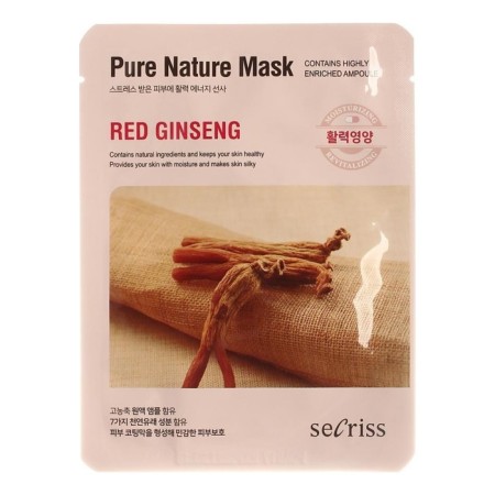 Fabric mask ANSKIN SECRISS PURE NATURE RED GINSENG, 25 ml