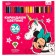 Color pencils, 24 colors, trihedral, Minnie Mouse and Unicorn
