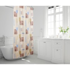 Contrasti bathroom curtains, 180 x 200 cm, beige color