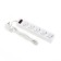 Smartbuy network filter, 5 outlets, 1.8 m, 10 A, 2200 W, s/c, with off., White