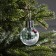 Christmas ball "Snow needles", d = 6 cm, 1 LED, LR44x3 (in the set), glow warm white
