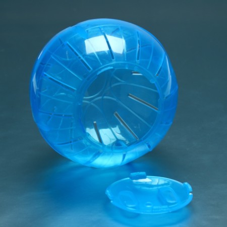 A ball for rodents on a metal base, 12 cm, blue-5