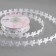 Figure tape "Flower", 18 mm, 9 ± 0.5 m, white color