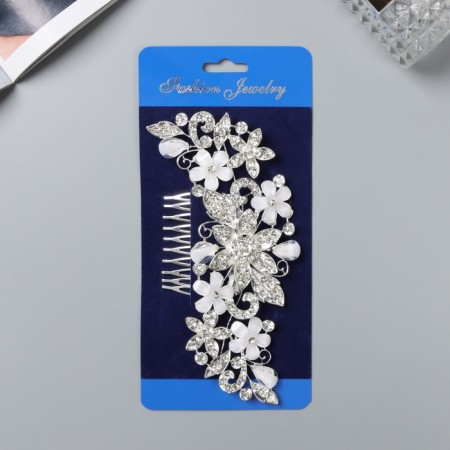 Samantha hair crest, 14.5x6.5 cm, silver-1