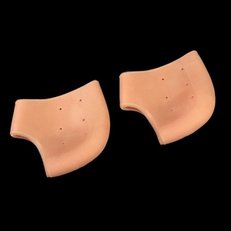 Pediciers, moisturizers, silicone, with perforation, 10 × 10.5 cm, One size, beige, beige, beige-3