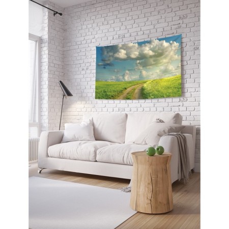 Decorative panel with photo printing "Short Way", horizontal, size 150x200 cm