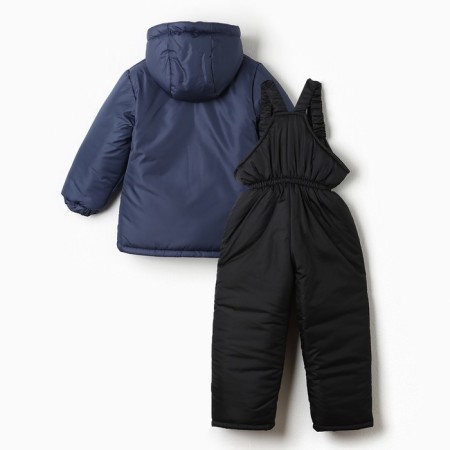 Set of winter children, blue color, height 116-122 cm-12