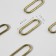 Ring for bags, oval, 44 × 16 mm, thickness - 3 mm, gold color