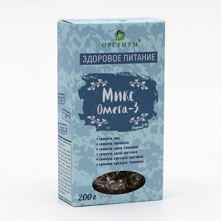 MIX Omega-3: Chia seeds, hemp seeds, dark and light flax seeds, dark and light sesame seeds, 200 g-4