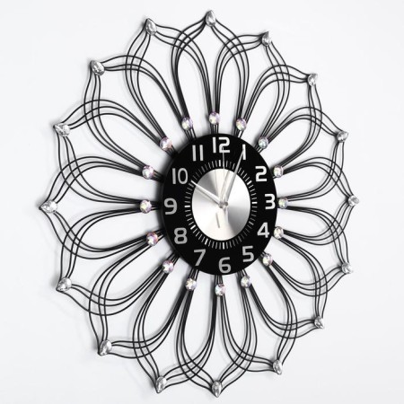 Watching clock, series: openwork, "Pillao", smooth move, D-59 cm, dial 22 cm-1