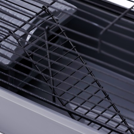 Mini cell for rodents "Pijon" No. 2, equipped, 27 x 15 x 16 cm, gray-7