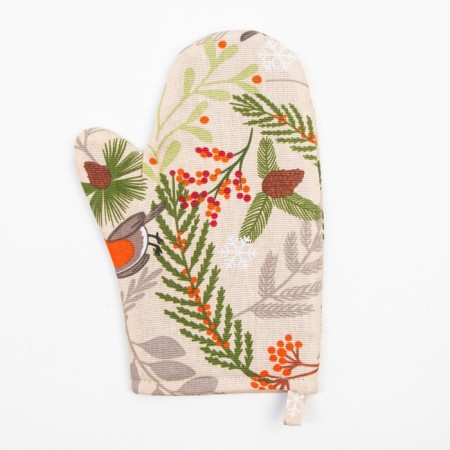 Set of kitchen. Bullfinch shares: mittens 20x27 cm, severity 19x19 cm, 100% HL-1