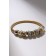 Bracelet Pearl "Margery" owl, white color in gold, d = 6.5 cm