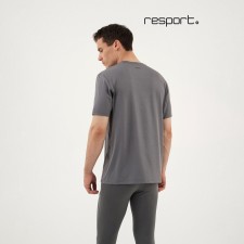 Men's T -shirt with inserts, basic, size XL (52), gray color