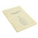 Smooth block for organizer A5, 80 sheets in a cage, tinted "cream"