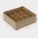 Organizer for storing linen “Points”, 16 cells, 27 × 25 × 10 cm, beige color