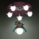 Chandelier 86207/6 E27 40W pink-white 50x50x24 cm Bayerlux