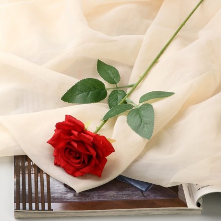 Artificial flowers "Rose Grand Prix at" 8x56 cm, red