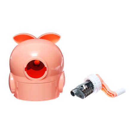 Mechanical sharpener with container owl peach-13