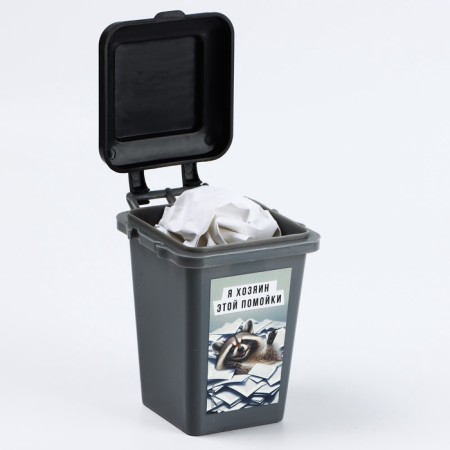 The desktop garbage bucket "Master", 12 x 9 cm-2