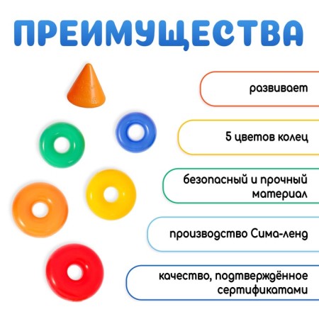 Pyramid, 5 rings with a cone-1