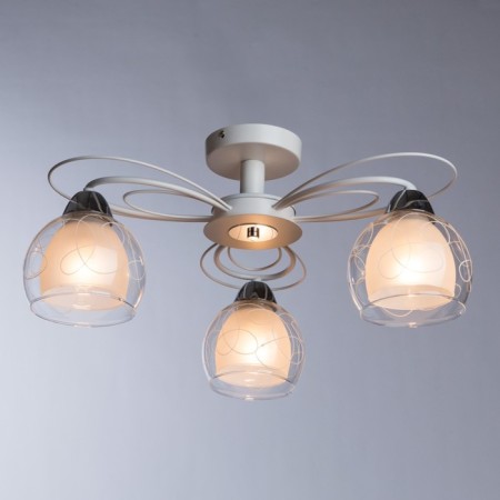 Sansa chandelier, 3x40W E27, white-1