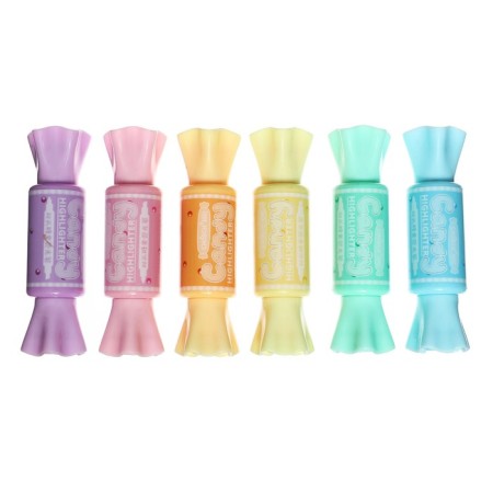 A set of markers-textbooks 6 pieces, 6 colors, mowed "candy"